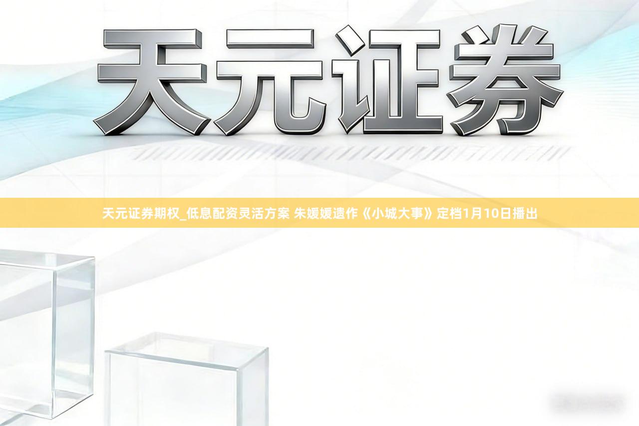 天元证券期权_低息配资灵活方案 朱媛媛遗作《小城大事》定档1月10日播出