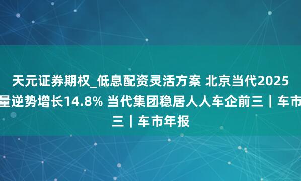 天元证券期权_低息配资灵活方案 北京当代2025年销量逆势增长14.8% 当代集团稳居人人车企前三｜车市年报
