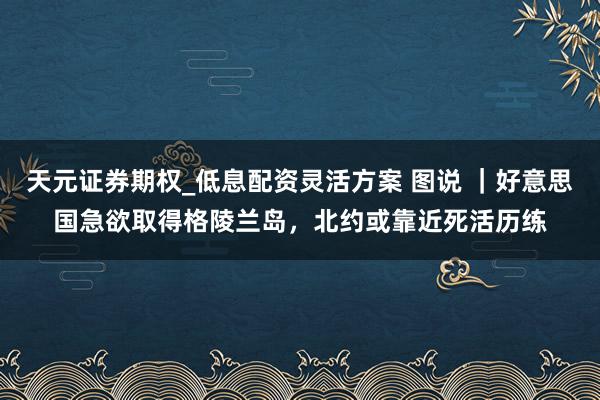 天元证券期权_低息配资灵活方案 图说 ｜好意思国急欲取得格陵兰岛，北约或靠近死活历练
